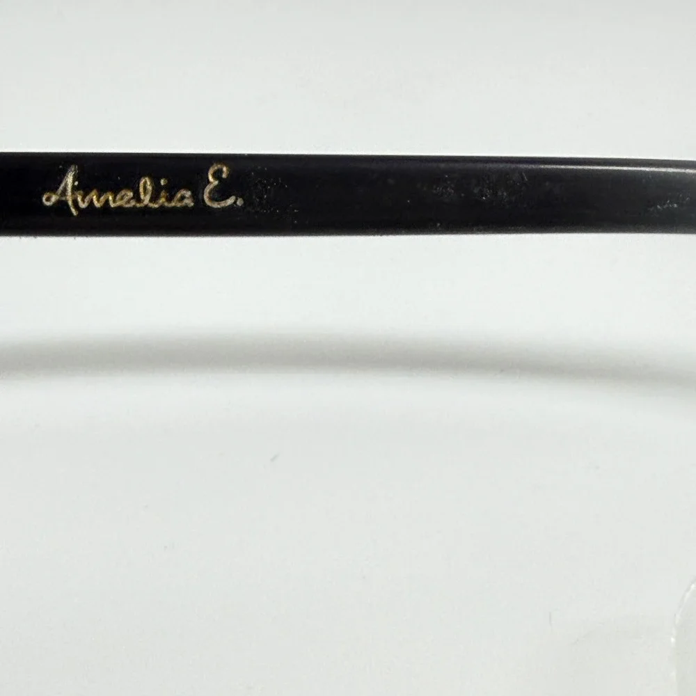 Amelia E. C.1874‎ 140 Womens Eyeglasses Frames Brown Tortoise Square Full 21598